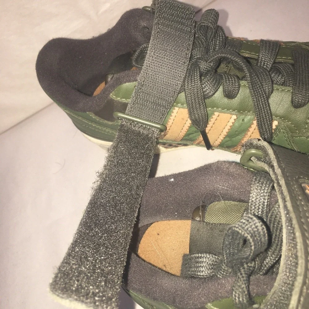 Adidas Forum Low HQ9125 Olive Mesa US Size 7.5 Leather